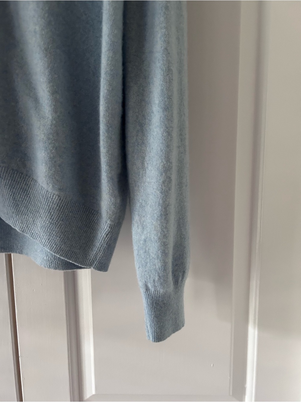 Everlane The Cashmere Cardigan Light Blue XL - Picture 6 of 8